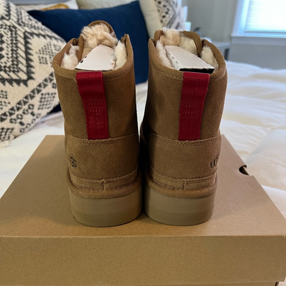 UGG Neumel Platform Zip Suede Booties